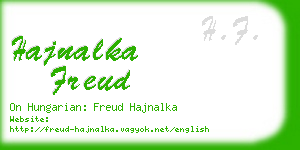 hajnalka freud business card